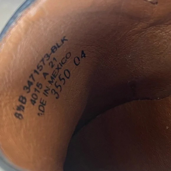 Black Leather Frye Mules - Picture 6 of 7